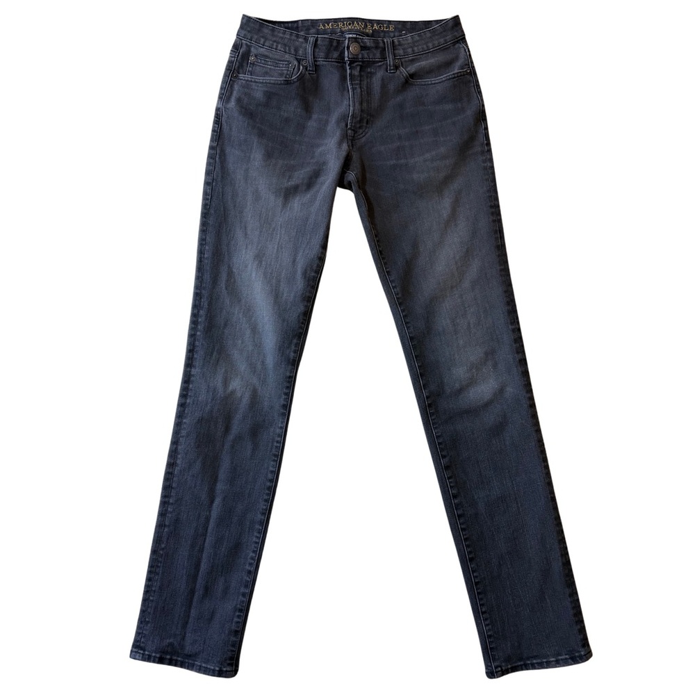 American Eagle Extreme Flex 4 Men's 30x36* Slim Straight Jeans Faded Charcoal
